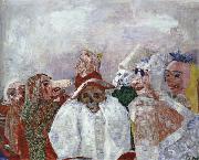 James Ensor Masks Confronting Death Or Masks Mocking Death Norge oil painting reproduction